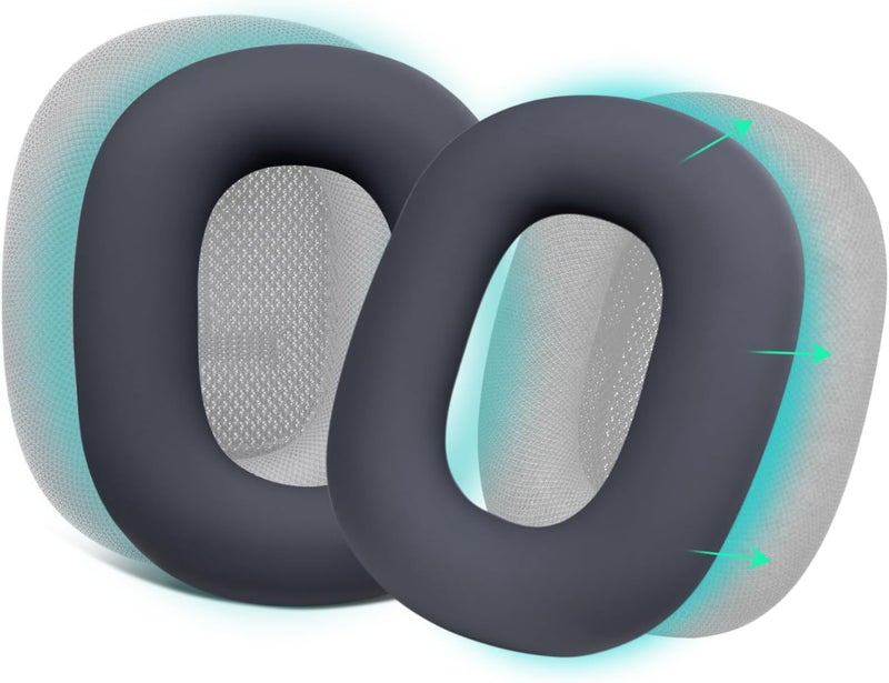 SoloWIT Sweat Proof Silicone Ear Cover for AirPods Max, Comfortable Fit for Gym Exercise, Easy to Clean, No Sound Quality Loss - Navy Blue - Image 1